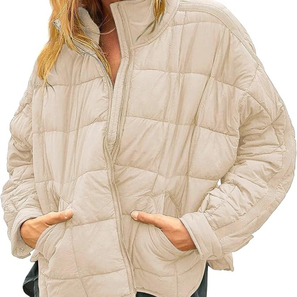 NWT Amazon Huaqiao Womens Quilted Puffer Jacket Large